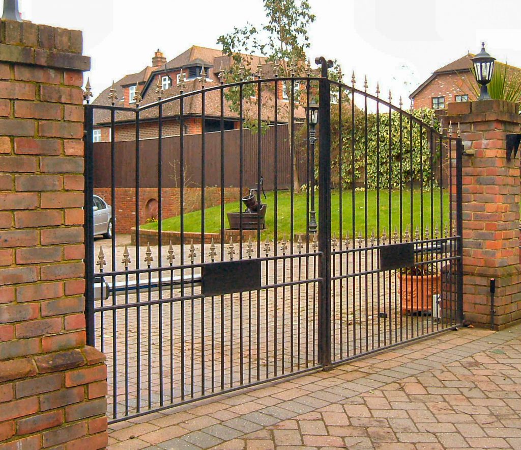Large tall double driveway gates